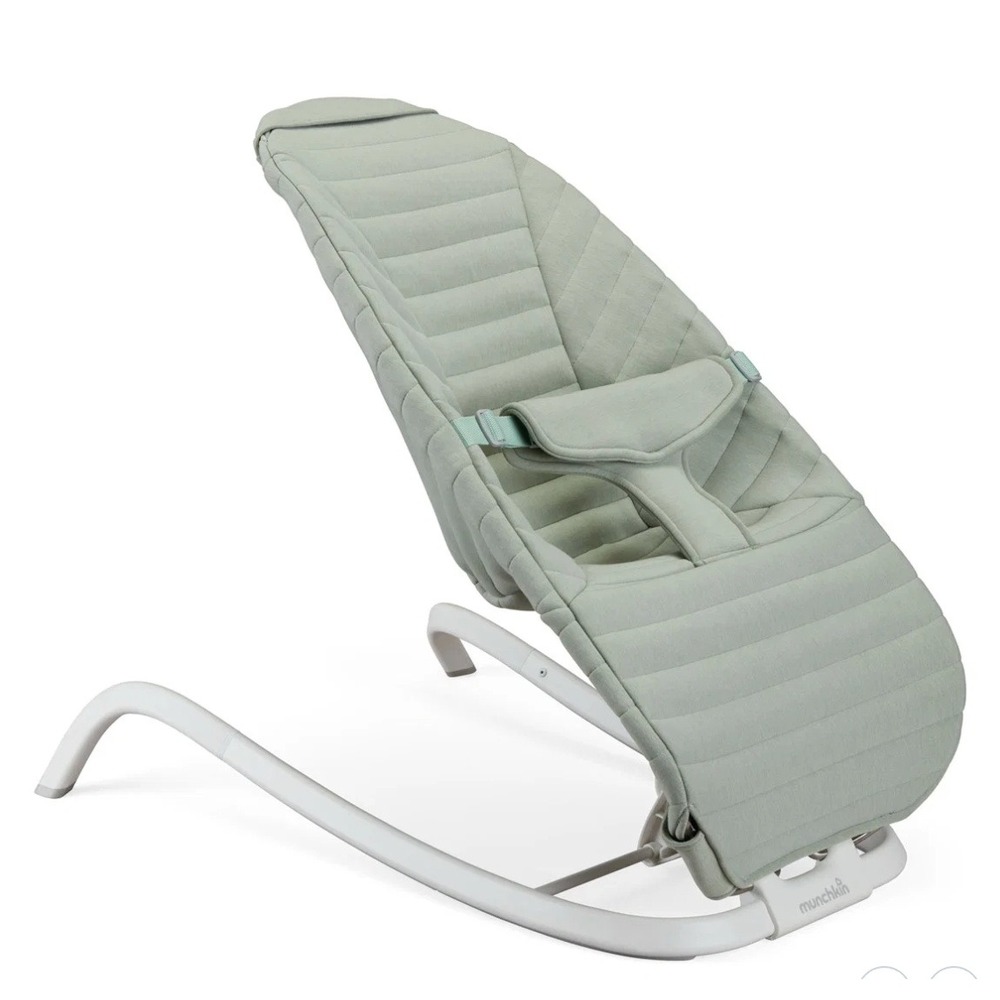 Munchkin Bouncer and Rocker Premium Seat Cover Sage Green Knit Fabric NEW